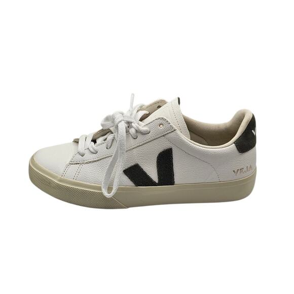 Veja Shoes - VEJA T2 White & Olive Green Leather Low Top Lace Up Sneakers Size 9